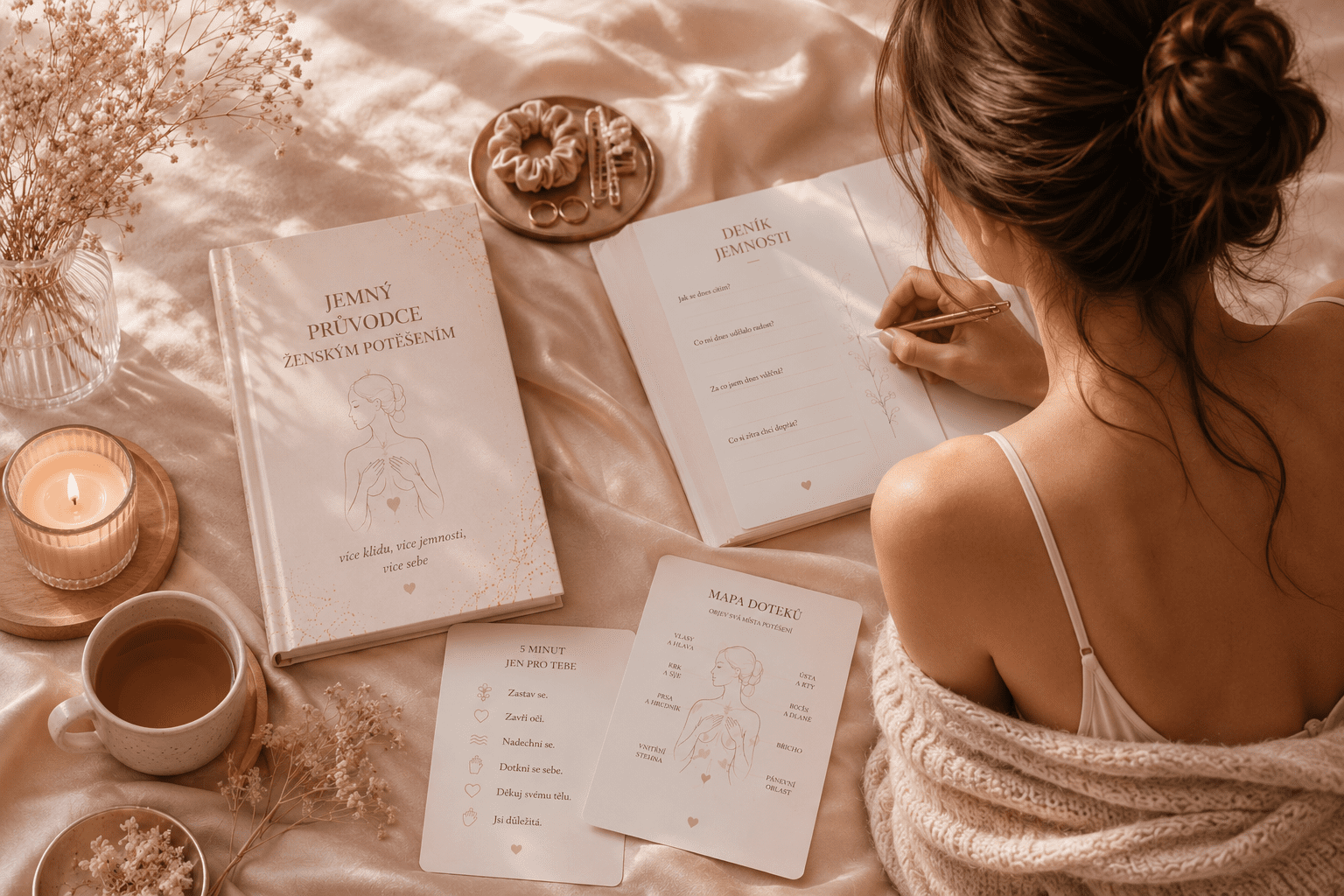 Deník jemnosti jako pracovní list k workbooku pro ženy